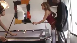 Two ebony chicks getting fucked hard