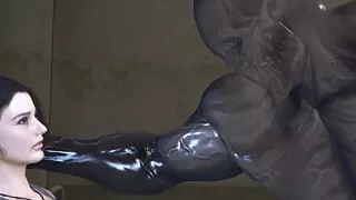 Jill Valentine fucked hard and bred by a mutant monster cock.