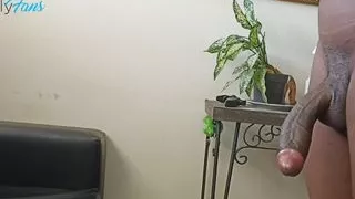 My neighbor asks me to swallow his huge thick black cock whole until I was out of breath.