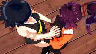 Shihouin Yoruichi x Soifon - 3D Lesbian Hentai