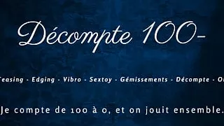 [French Audio Porn] I edge to the vibrator and count down