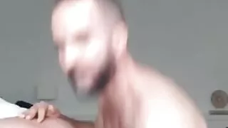 Chubby Daddy Get Fucked From Skinny Man. Creampie Gay Anal