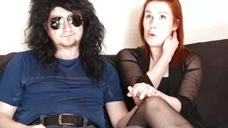 Redhead wife takes her tiny-dick husband to the sex therapist