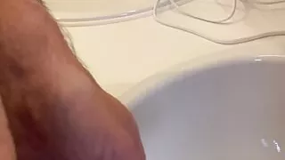 Pissing and jerking off