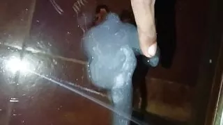 Playing with my Sperm after masturbating lots of Cum ????