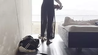 cleaning lady in dress