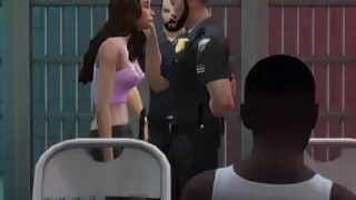 Naughty blonde enjoys having sex in a public place