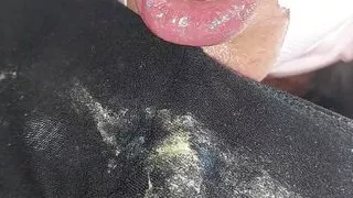 Sexy brunette naked in the kitchen. The amateur housekeeper gives the vacuum cleaner naked.