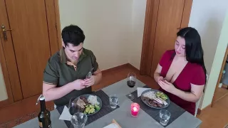 Hard Rock And Squirting Miss - Chubby White Dude Seduces And Fucks Latina Stepmom 14 Min