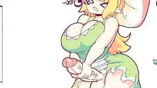 Futanari Di Funghi FUTA Hentai Game Ep.4 kinky waitress is putting cum over the pizza !