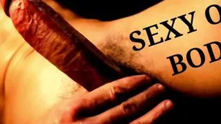 very hot athletic hunk sexually caresses himself and moans to the music