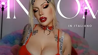 Busty Italian Goth Blonde Makes You Broke - Joi