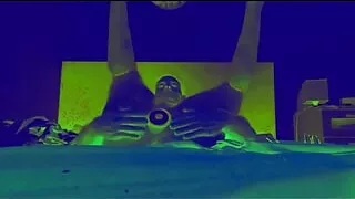 Slave pushing a plug out of his pussy and fisting