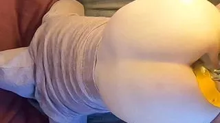 Noisy Femboy Ass While Dildo Squeezes Trough Swollen Prostate