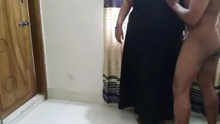 Boss Fuck Arabian Muslim Big Boobs & Huge Ass Burqa Hijab Wearing Sexy BBW Employee girl for promotion