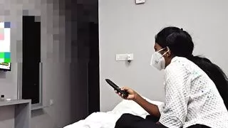 Beautiful girlfriend kissing desi style to have sex with bhabhi