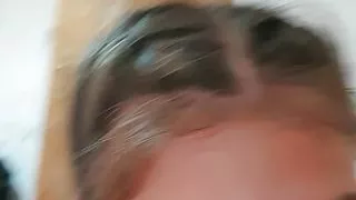 Obedient Teen Sucking Daddy's Dick for Breakfast - POV Blowjob