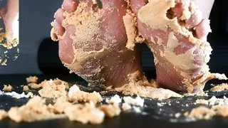 POV: Ur a Bug. Watch Me Squish Cake with My Candy Toes & Soft Soles. Will You Clean Me Up Now?