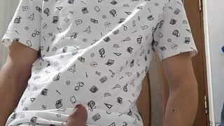 A quick masturbation before going to college...