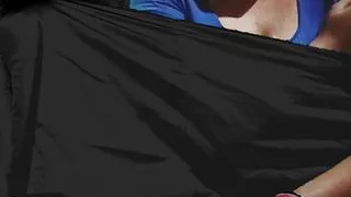 I started caressing my tit and pussy then he fucked me