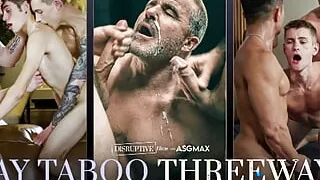 DisruptiveFilms - Taboo Gay Anal Threesomes Compilation