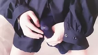 Masturbating in my new silk panties