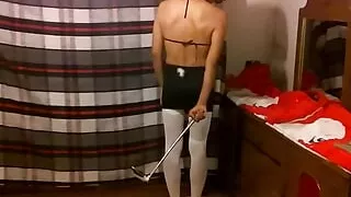 Joselynne Crossdreser RedHair Heels And Stockings Web