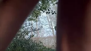 A hungry naughty married guy in the woods