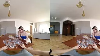 We Give Up on the Puzzle for a Creampie - Virtual Real Porn