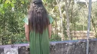 Out door sex, Vaishnavy and Sharun Raj out door romance and sex, Mallu couple hot romance with sex in terrace