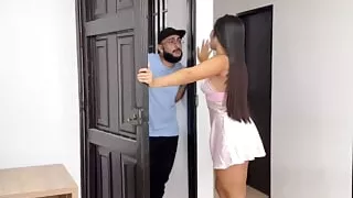 Big ass Latina fucks her brother's best friend, riding a huge cock - Daniela Andrea