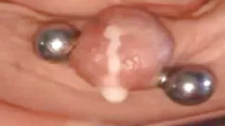 My Sexy Piercings - Pierced pussy and jiant black dildo