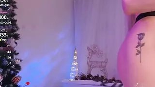 Sat on a Transparent Dildo on the Table