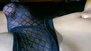 Night erection and cum through the underwear