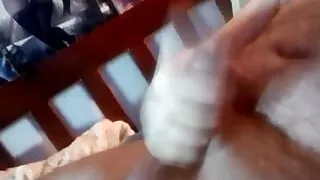 Cumming in Bed number one. I do this a lot.