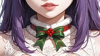 Futanari Christmas Elf Masturbating