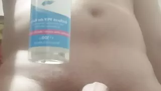 Fat dick. Hand and dick disinfection. Really good cleaning