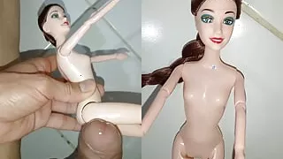 Riley my girlfriend's submissive best friend lets me fuck her on fours, blowjob, and Russian on her breasts, fetish doll, sexy toy