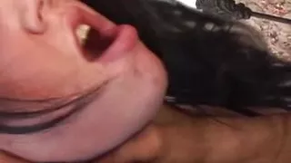 A Cute Brunette Teen Is Ready for Really Hard Anal Dicking for the First Time