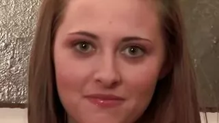 Inocent looking brunette with small tits mastubates before geting into wild threesome