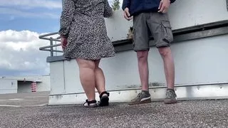 Mother-in-law pees like a dog