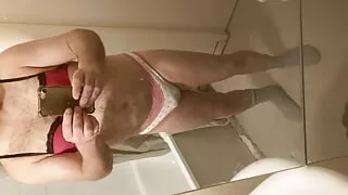 Submissive in Female Underwear