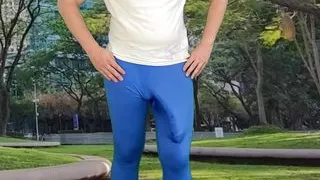 Huge cock cumshot in pants cum