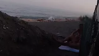 FLASHING my COCK in front of my STEPDAUGHTER in a PUBLIC BEACH and she HELPS me CUMSHOT in front of everyone - REAL SEX RISKY #2