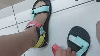 Naughty sexy milf tries on naked clothes. Hairy latina pussy tries on clothes in bed. Hairy brunette pussy, big tits