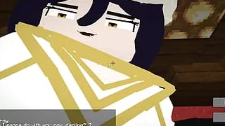 The Jenny Mod Minecraft Albedo from Overlord is horny and ready to suck and her pussy ravaged