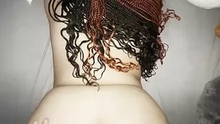 young and old Interracial Doggy taking big cock for daddy.