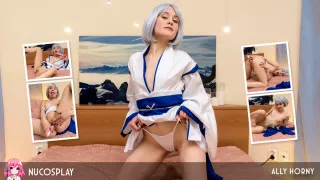 Kimono Babe Ally Horny Masturbates Like A Japanese Housewife - NuCosplay