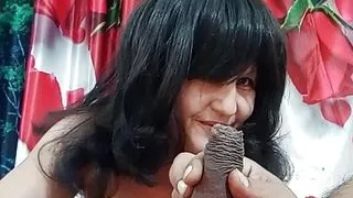 She loves having her mouth filled with my dick