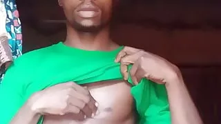 Amateur handsome playing and teasing